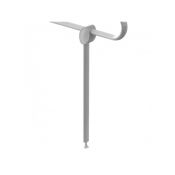 Pellet ADJ Support Prop for ARSIS Hinged Bar, White Epoxy-Coated Aluminium